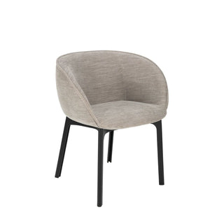 Kartell Charla armchair in Antibes fabric with black structure Buy on Shopdecor KARTELL collections
