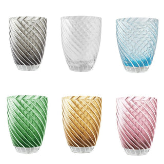 Italesse Vertigo Tumbler Mix set 6 glasses cc. 380 color mix Buy on Shopdecor ITALESSE collections