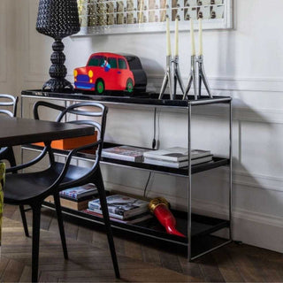 Kartell Trays shelf with chromed steel structure Buy on Shopdecor KARTELL collections