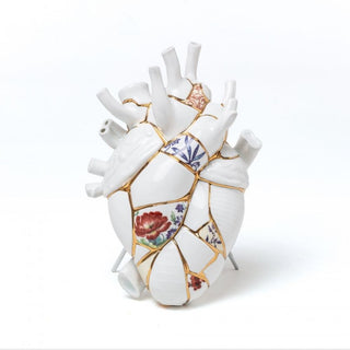 Seletti Love In Bloom Kintsugi heart vase in porcelain Buy on Shopdecor SELETTI collections