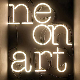 Seletti Neon Art Life wall light letter white Buy on Shopdecor SELETTI collections