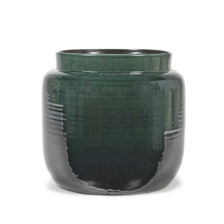 Serax Glazed Shades flower pot dark green Buy on Shopdecor SERAX collections