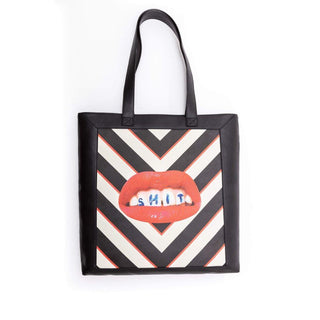 Seletti Toiletpaper Travel Tote Bag Shit - Buy now on ShopDecor - Discover the best products by TOILETPAPER HOME design