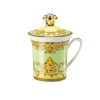 Versace meets Rosenthal 30 Years Mug Collection Green Floralia mug with lid Buy on Shopdecor VERSACE HOME collections