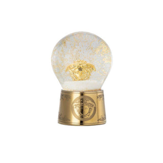 Versace meets Rosenthal Golden Medusa glass sphere w. snow effect h. 12 cm. - Buy now on ShopDecor - Discover the best products by VERSACE HOME design