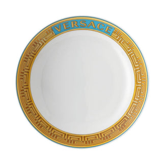 Versace meets Rosenthal Medusa Amplified deep plate diam. 22 cm. Versace Blue Coin - Buy now on ShopDecor - Discover the best products by VERSACE HOME design