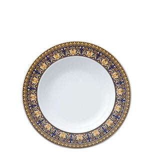 Versace meets Rosenthal Medusa Blue Deep plate diam. 22 cm. Buy on Shopdecor VERSACE HOME collections